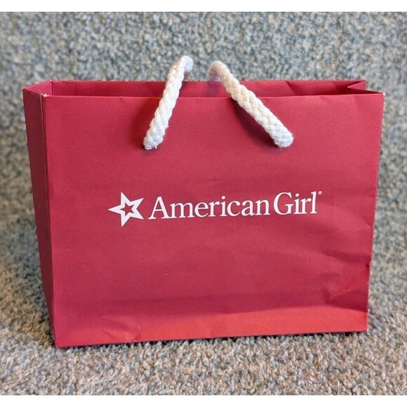 American Girl Red Small Mini Doll Shopping Bag Holiday Elf On The Shelf Gift - Picture 1 of 7
